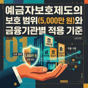 ai thumbnail poster 예금자보호제도의 보호 범위5000만 원와 금융기관별 적용 기준 1788081064