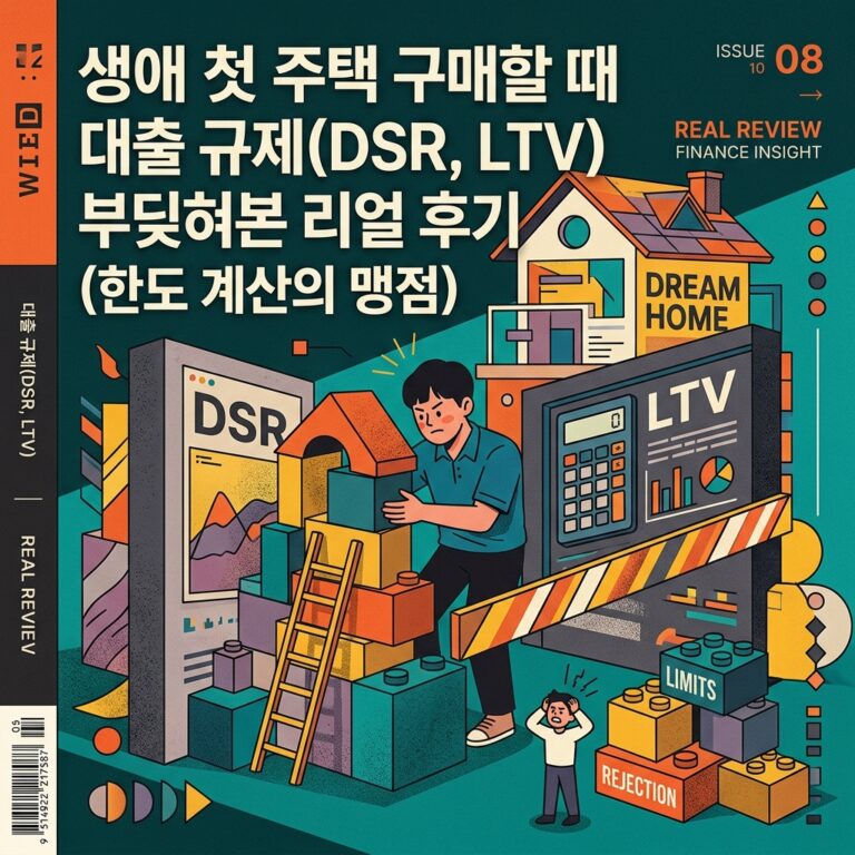 ai thumbnail poster 생애 첫 주택 구매할 때 대출 규제DSR LTV 부딪혀본 리얼 후기 한도 계산의 맹점 1789620391